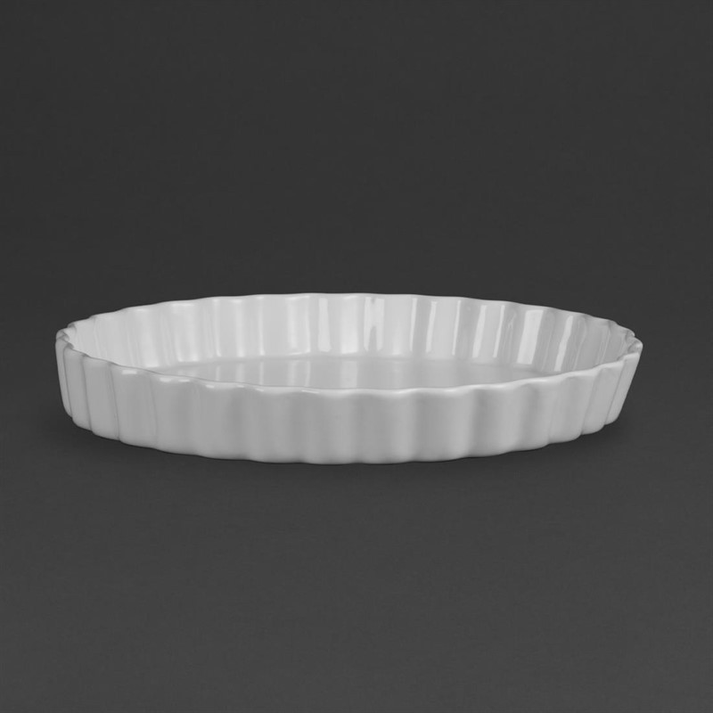  Olympia Whiteware Flan Dishes 297mm (Pack of 6) 