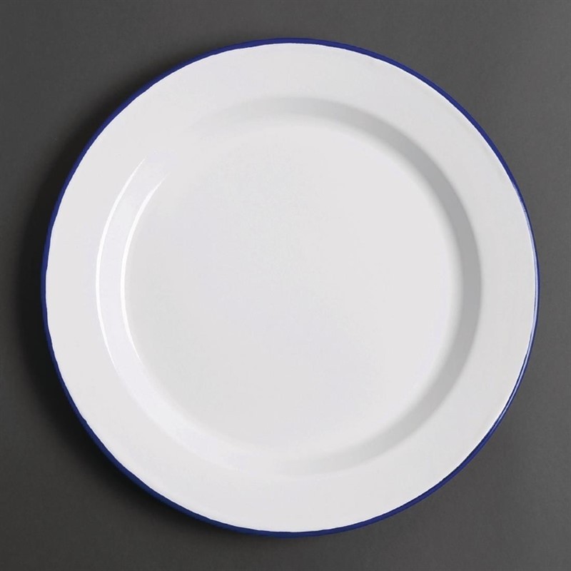  Olympia Enamel Dinner Plates 300mm (Pack of 6) 