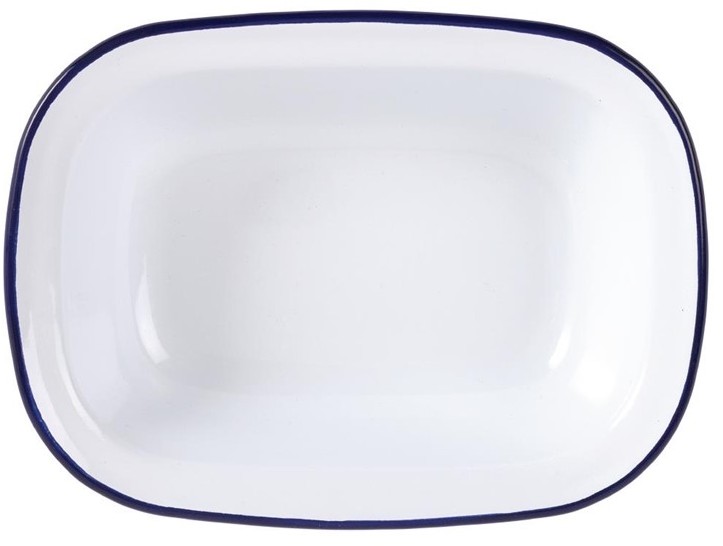  Olympia Enamel Dishes Rectangular 280 x 190mm (Pack of 6) 