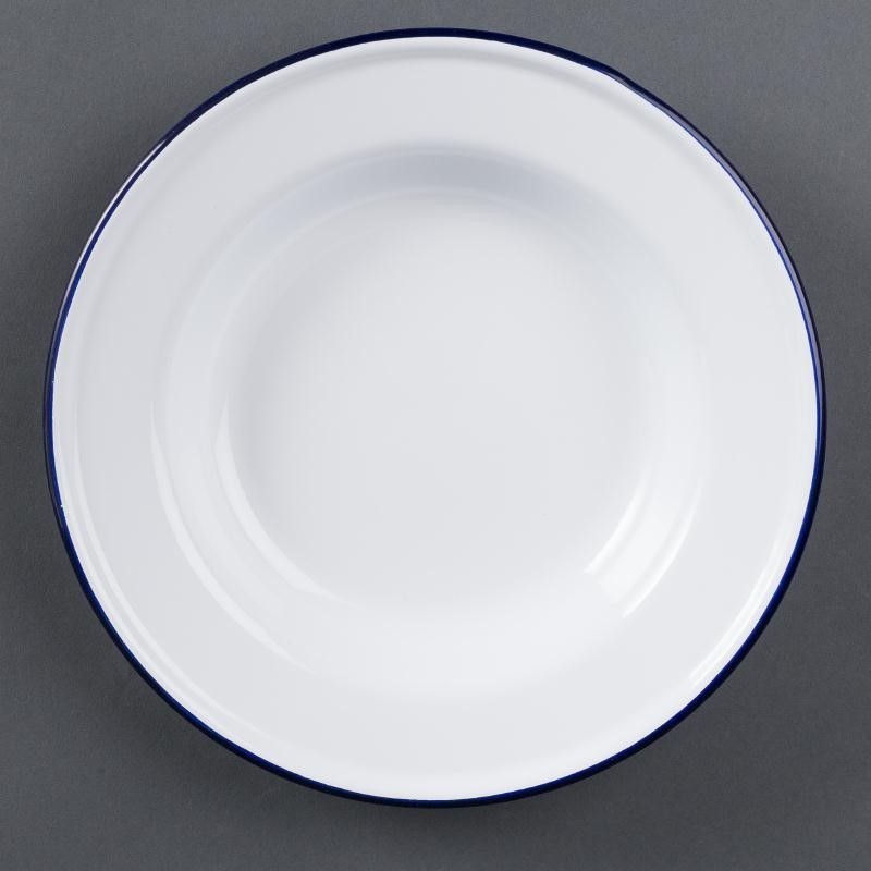  Olympia Enamel Soup Plates 245mm (Pack of 6) 