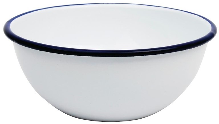  Olympia Enamel Bowls 155mm (Pack of 6) 