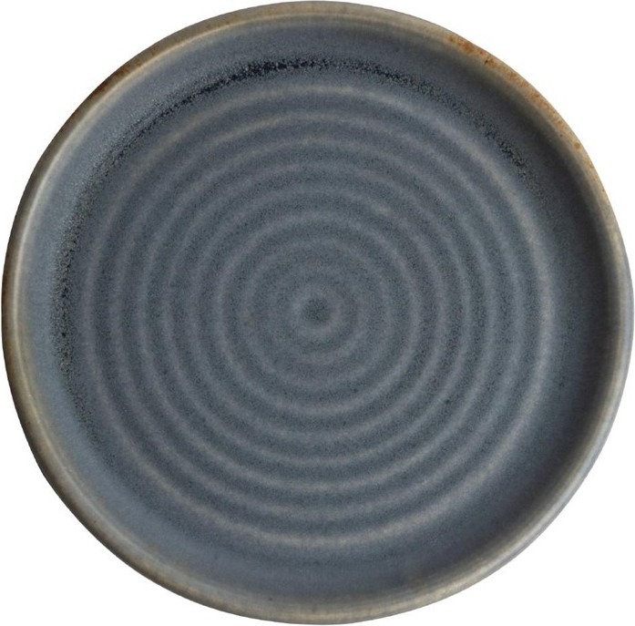  Olympia Canvas Small Rim Round Plate Blue Granite 180mm (Pack of 6) 