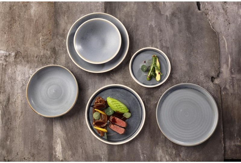  Olympia Canvas Coupe Bowl Blue Granite 230mm (Pack of 6) 