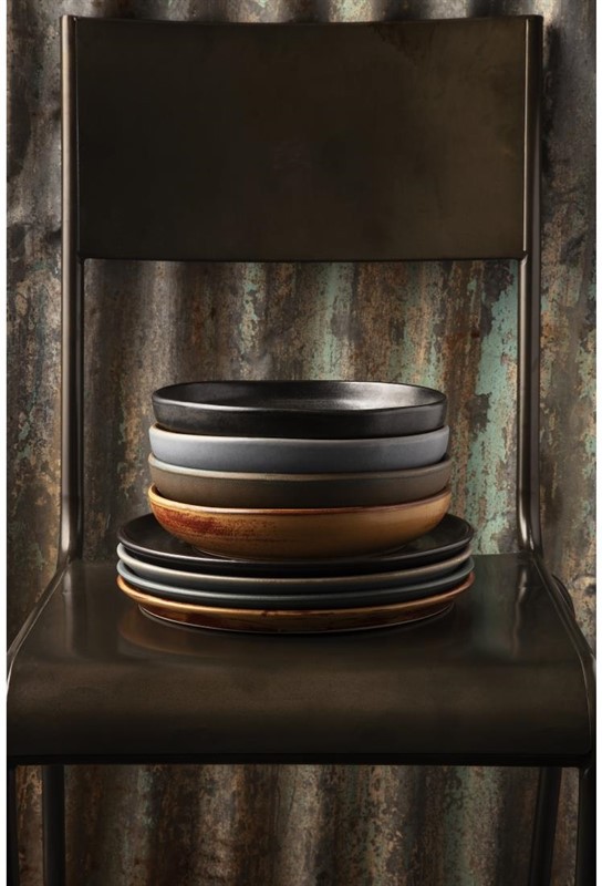  Olympia Canvas Small Rim Round Plate Sienna Rust 265mm (Pack of 6) 