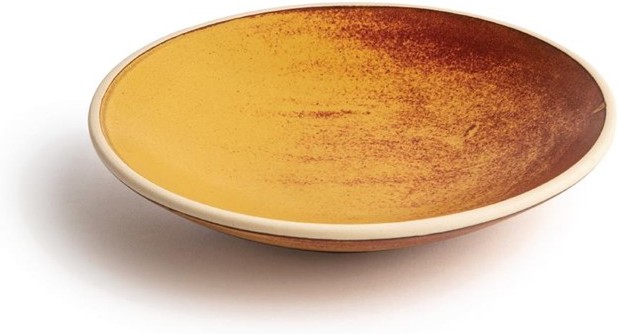 Olympia Canvas Shallow Tapered Bowl Sienna Rust 200mm (Pack of 6) 