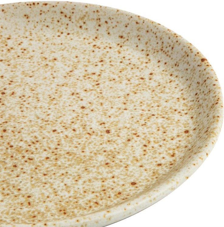  Olympia Canvas Small Rim Round Plate Wheat 180mm (Pack of 6) 