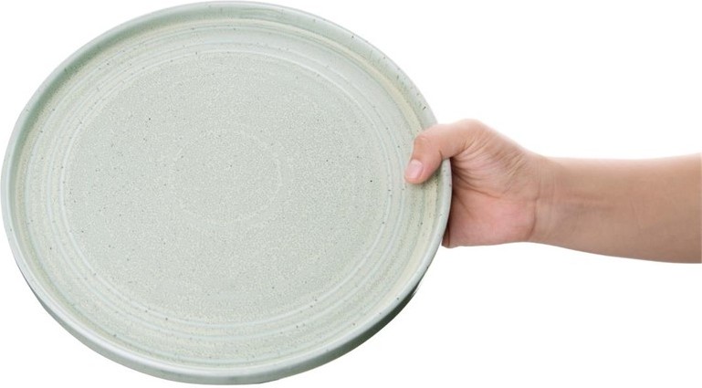  Olympia Cavolo Flat Round Plate Spring Green 270mm (Pack of 4) 