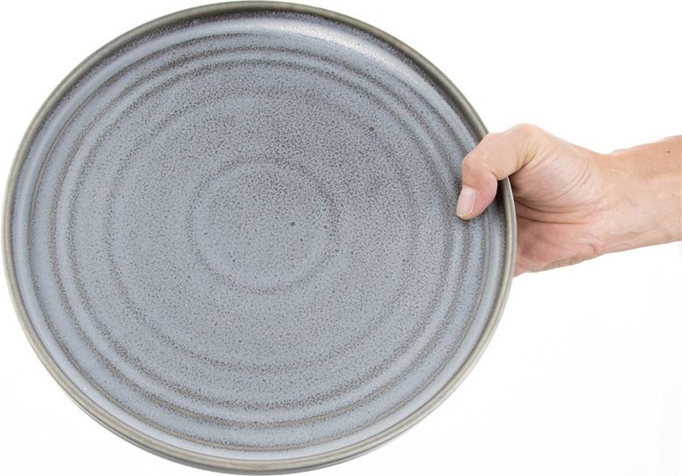  Olympia Cavolo Charcoal Dusk Flat Round Plate - 270mm (Box 4) 