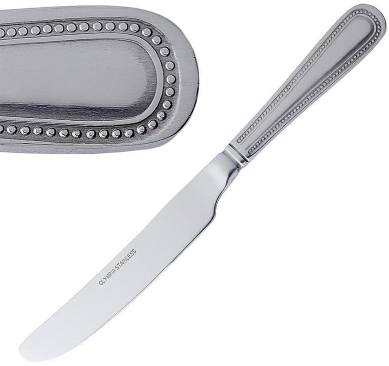  Olympia Bead  Solid Handle Table Knife 