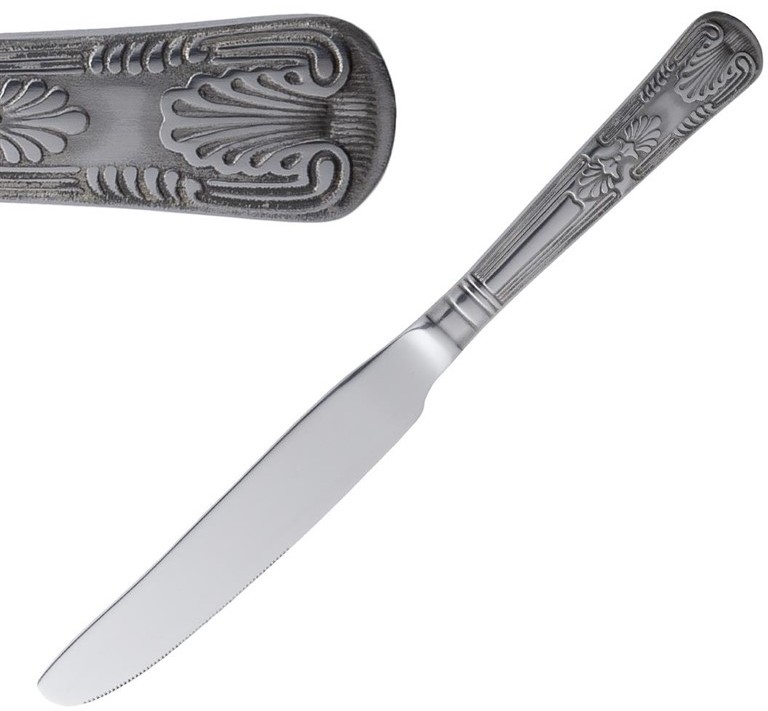  Olympia Kings Solid Handle Dessert Knife 