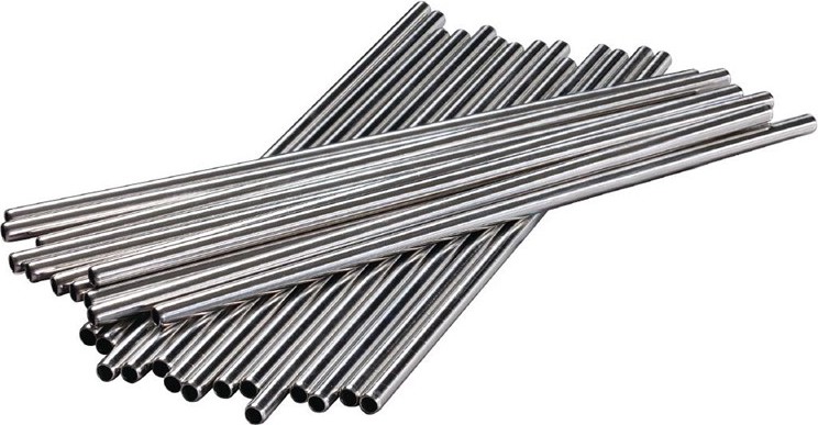  Gastronoble Stainless Steel Metal Straws 8.5" (Pack of 25) 