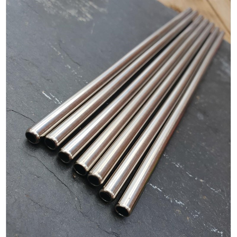  Gastronoble Stainless Steel Metal Straws 8.5" (Pack of 25) 