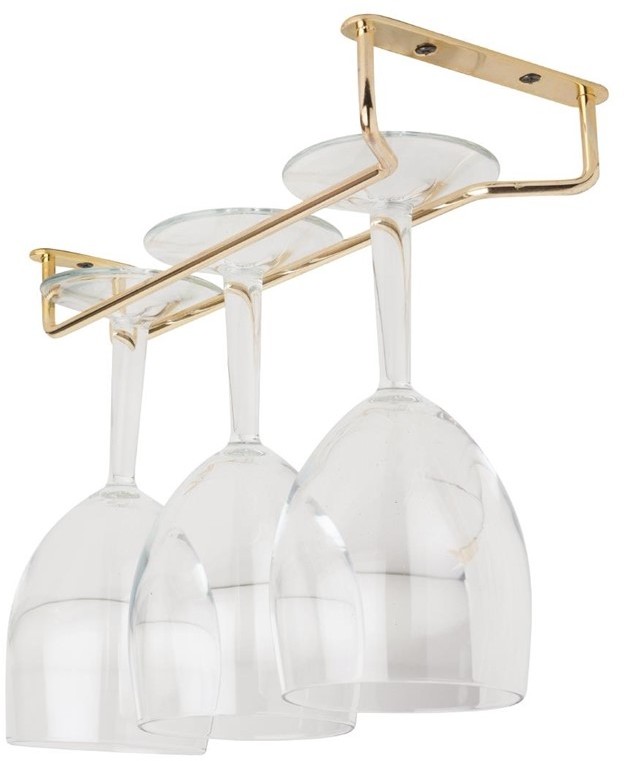  Gastronoble Brass Wine Glass Rack 255mm 