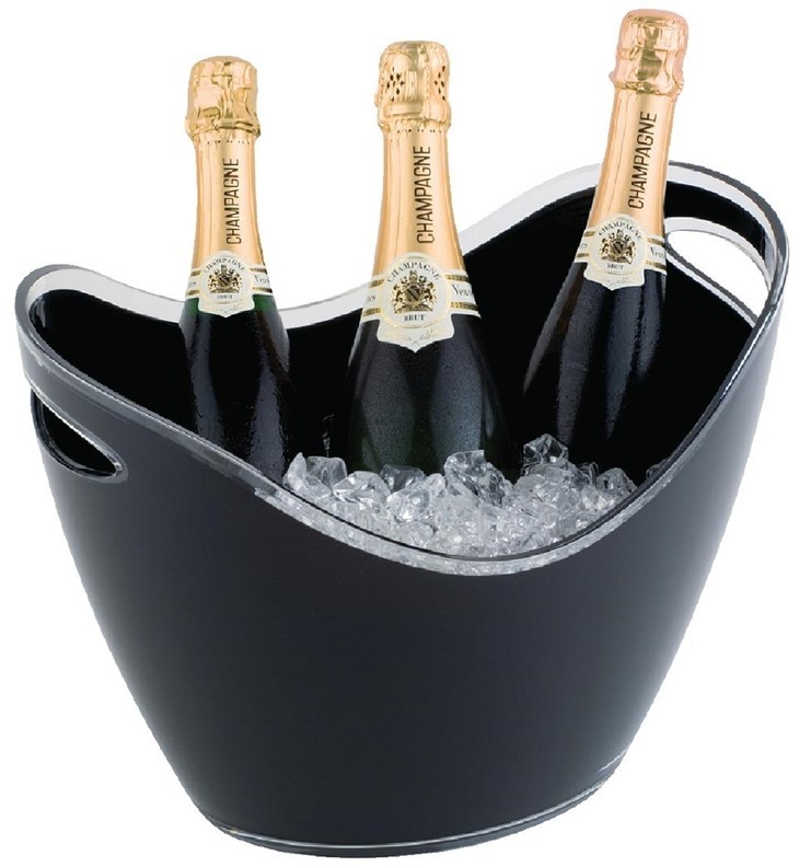  Gastronoble Black Acrylic Wine And Champagne Bucket Large 