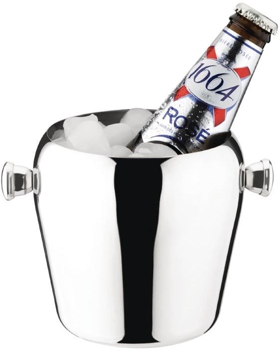  Olympia Mini Ice Bucket Stainless Steel 1Ltr 