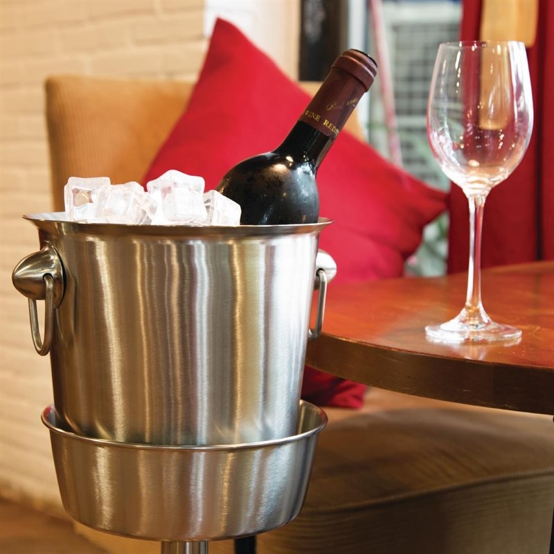  Olympia Brushed Stainless Steel Wine And Champagne Bucket 
