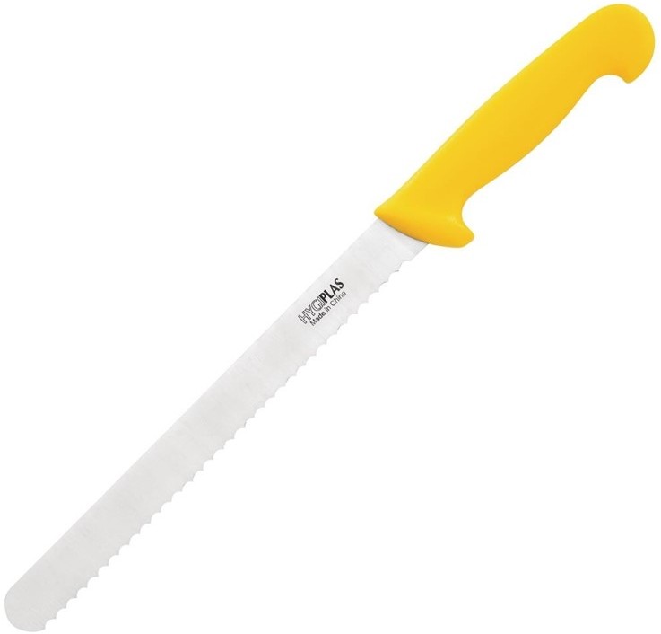  Hygiplas Serrated Slicer Yellow 25.5cm 