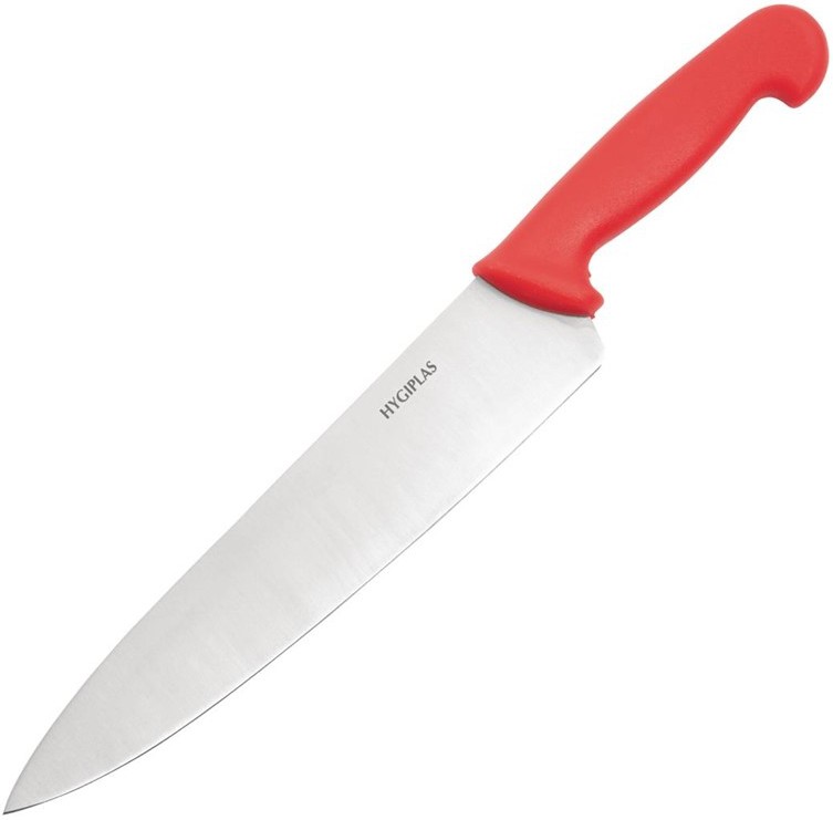  Hygiplas Chefs Knife Red 25.5cm 