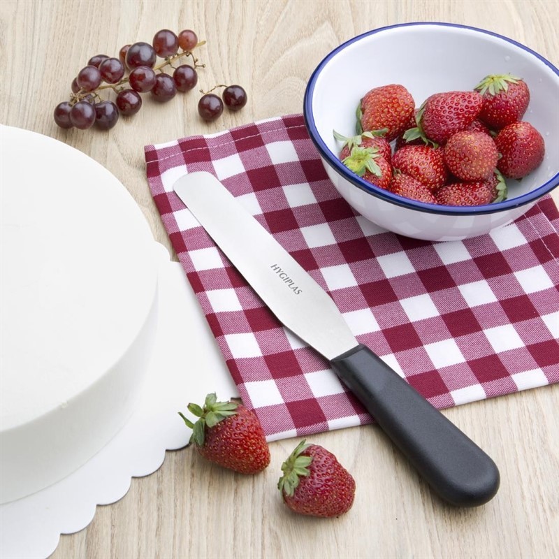  Hygiplas Straight Blade Palette Knife Black 15cm 