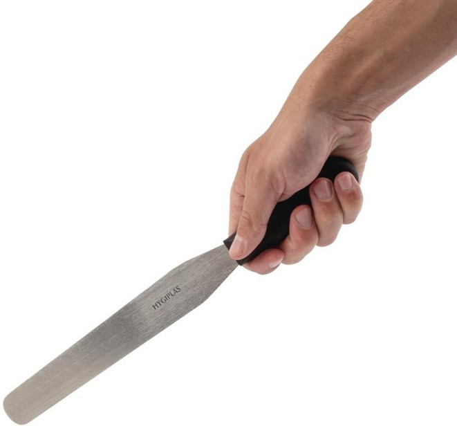  Hygiplas Straight Blade Palette Knife Black 20.5cm 