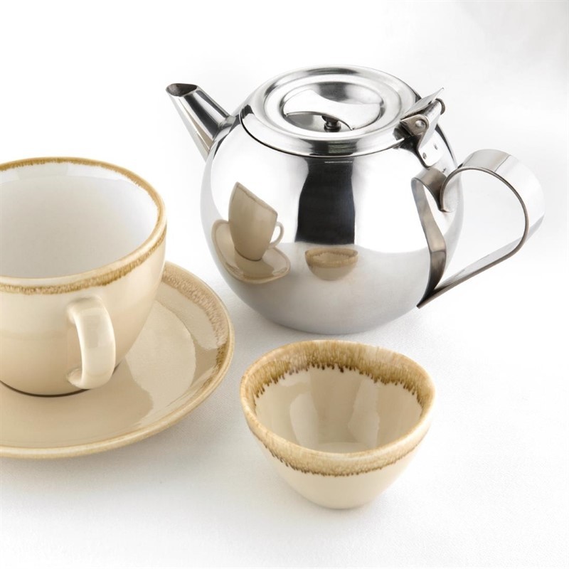  Olympia Stacking Stainless Steel Teapot 