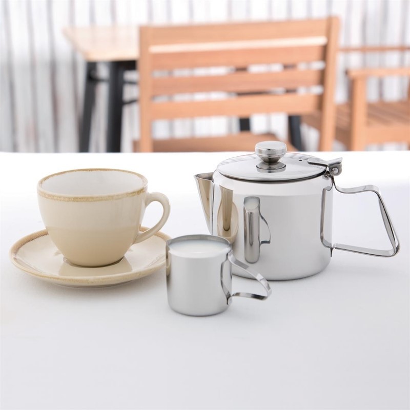  Olympia Concorde Stainless Steel Teapot 17oz 480ml (Single) 