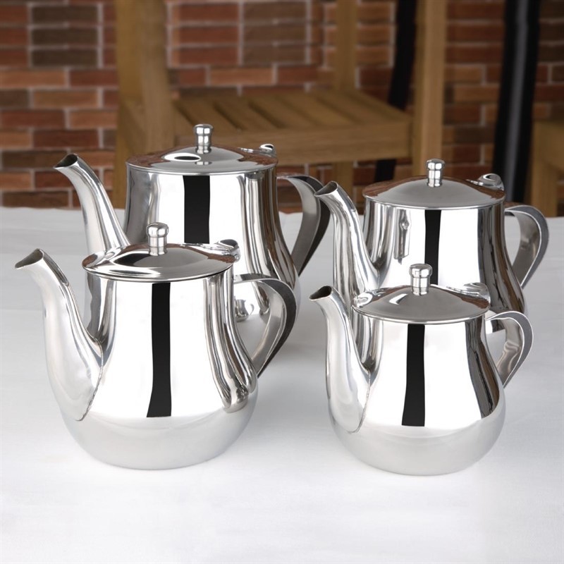  Olympia Arabian Stainless Steel Teapot 1Ltr 