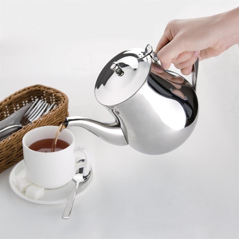  Olympia Arabian Stainless Steel Teapot 1.35Ltr 