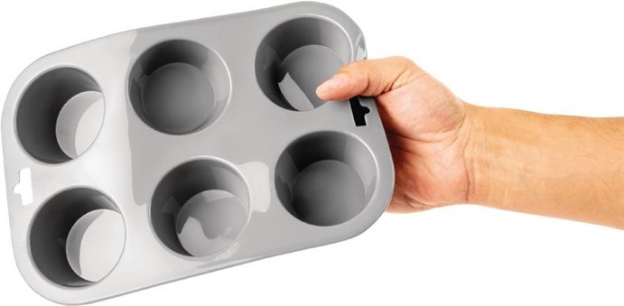  Vogue Flexible Silicone Muffin Pan 6 Cup 