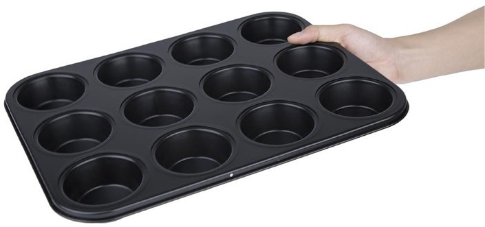  Vogue Carbon Steel Non-Stick Muffin Tray 12 Cup 