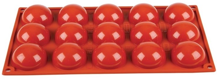  Pavoni Formaflex Silicone Half Sphere Mould 15 Cup 