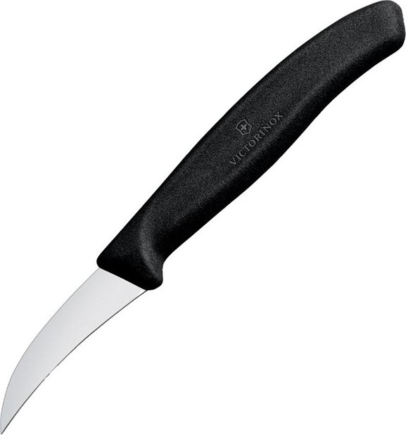  Victorinox Shaping Knife Curved Blade 8cm Black 