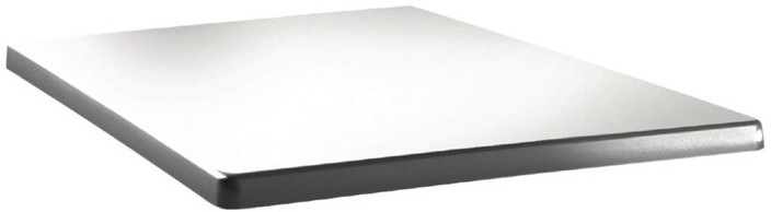  Topalit Classic Line Square Table Top Pure White 700mm 