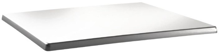 Topalit Classic Line Rectangular Table Top Pure White 1100 x 700mm 