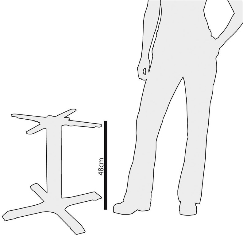  Bolero Cast Iron Coffee Height Table Base 