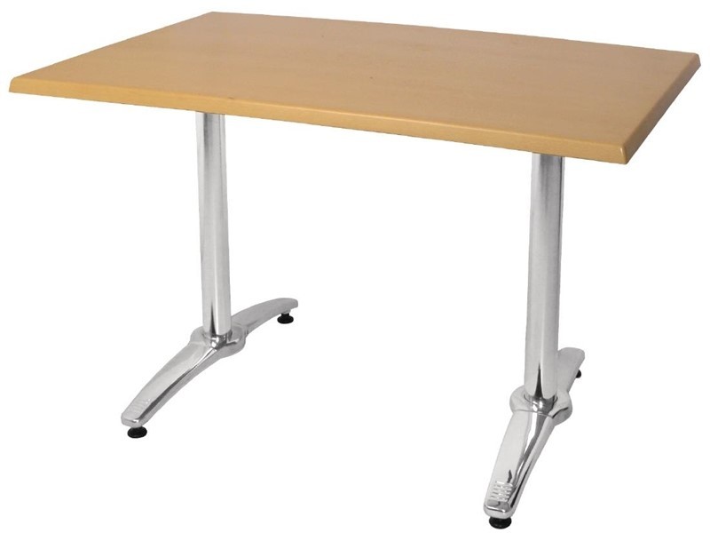  Bolero Aluminium Twin Leg Table Base (Pack of 2) 