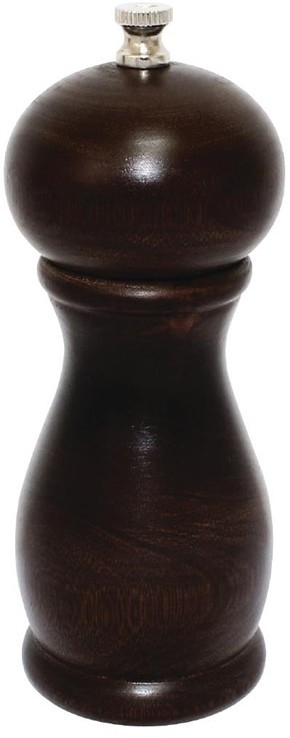  Olympia Dark Wood Salt and Pepper Mill 6in 