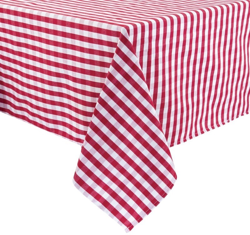  Mitre Comfort Gingham Tablecloth Red 1320 x 1320mm 