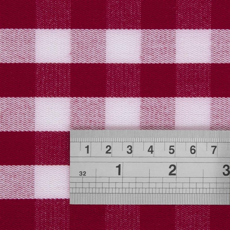  Mitre Comfort Gingham Tablecloth Red 1320 x 1320mm 