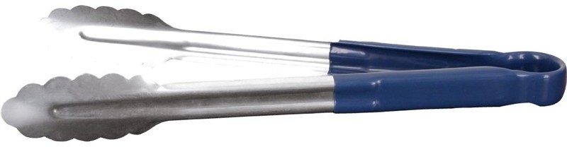  Vogue Colour Coded Blue Serving Tongs 11" 