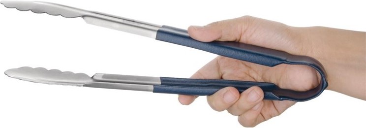 Vogue Colour Coded Blue Serving Tongs 11" 