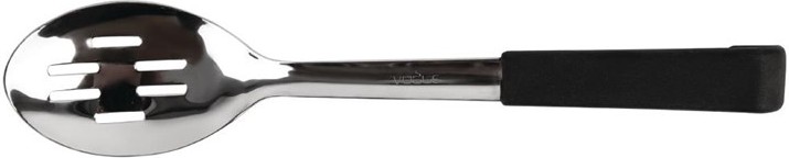 Vogue Slotted Serving Spoon Black Handle 340mm 