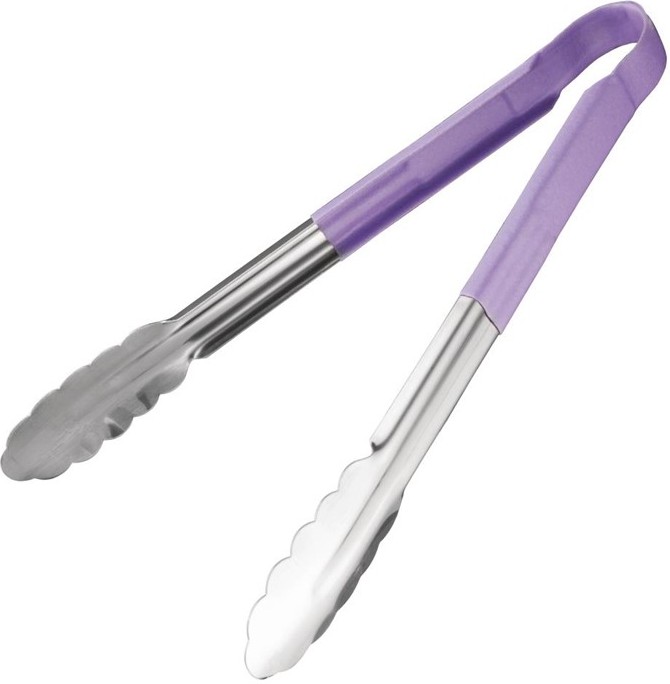  Vogue Colour Coded Serving Tong Purple 300mm 