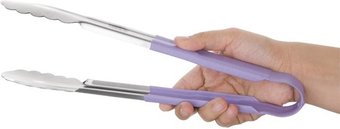  Vogue Colour Coded Serving Tong Purple 300mm 