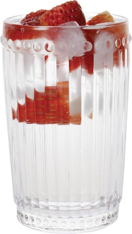  Olympia Baroque Glass Tumblers 395ml (Pack of 6) 
