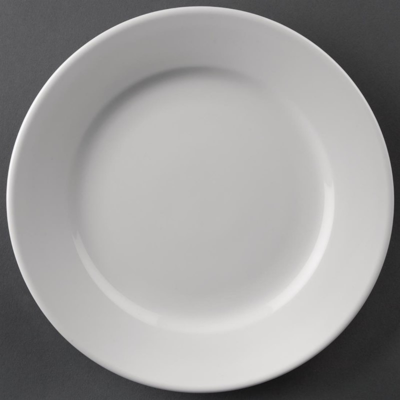  Athena Hotelware Wide Rimmed Plates 202mm (Pack of 12) 