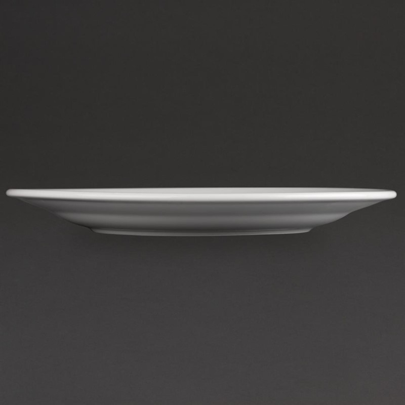  Athena Hotelware Wide Rimmed Plates 254mm (Pack of 12) 