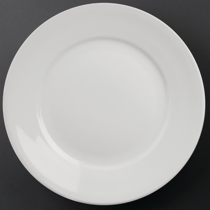  Athena Hotelware Wide Rimmed Plates 280mm (Pack of 6) 