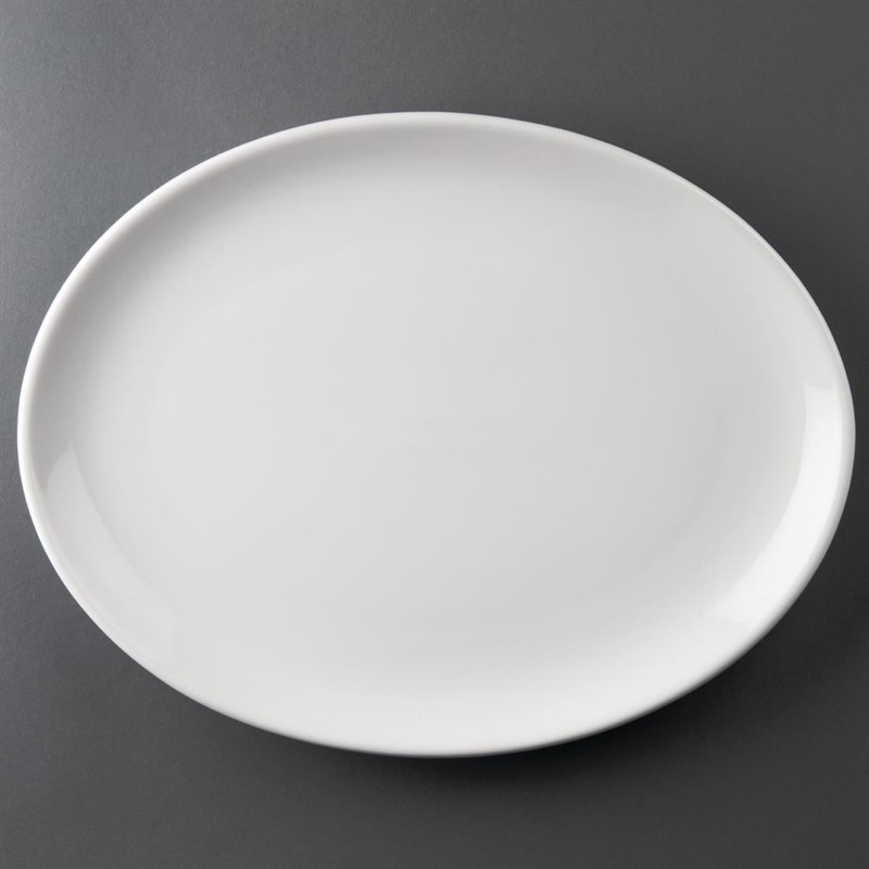  Athena Hotelware Oval Coupe Plates 305 x 241 mm (Pack of 6) 