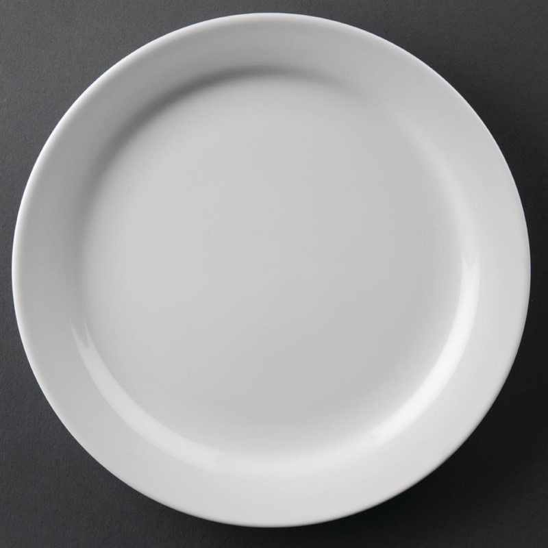  Athena Hotelware Narrow Rimmed Plates 165mm (Pack of 12) 